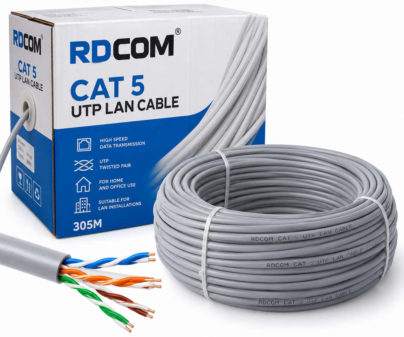 Rdcom Cat 5 Utp Ethernet Lan Cable